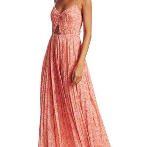 Amur Lucy Printed Cutout Dress - Size 2